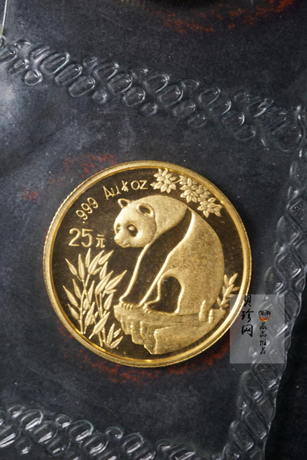 【939230】1993年熊猫1/4盎司普制金币10枚一套