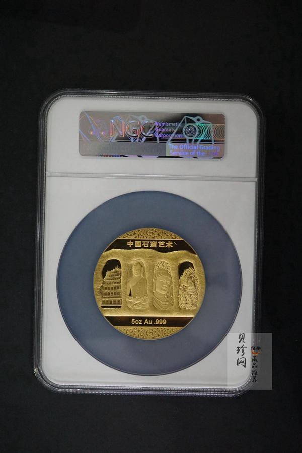 【129160】2012年中国石窟艺术-麦积山5盎司金章