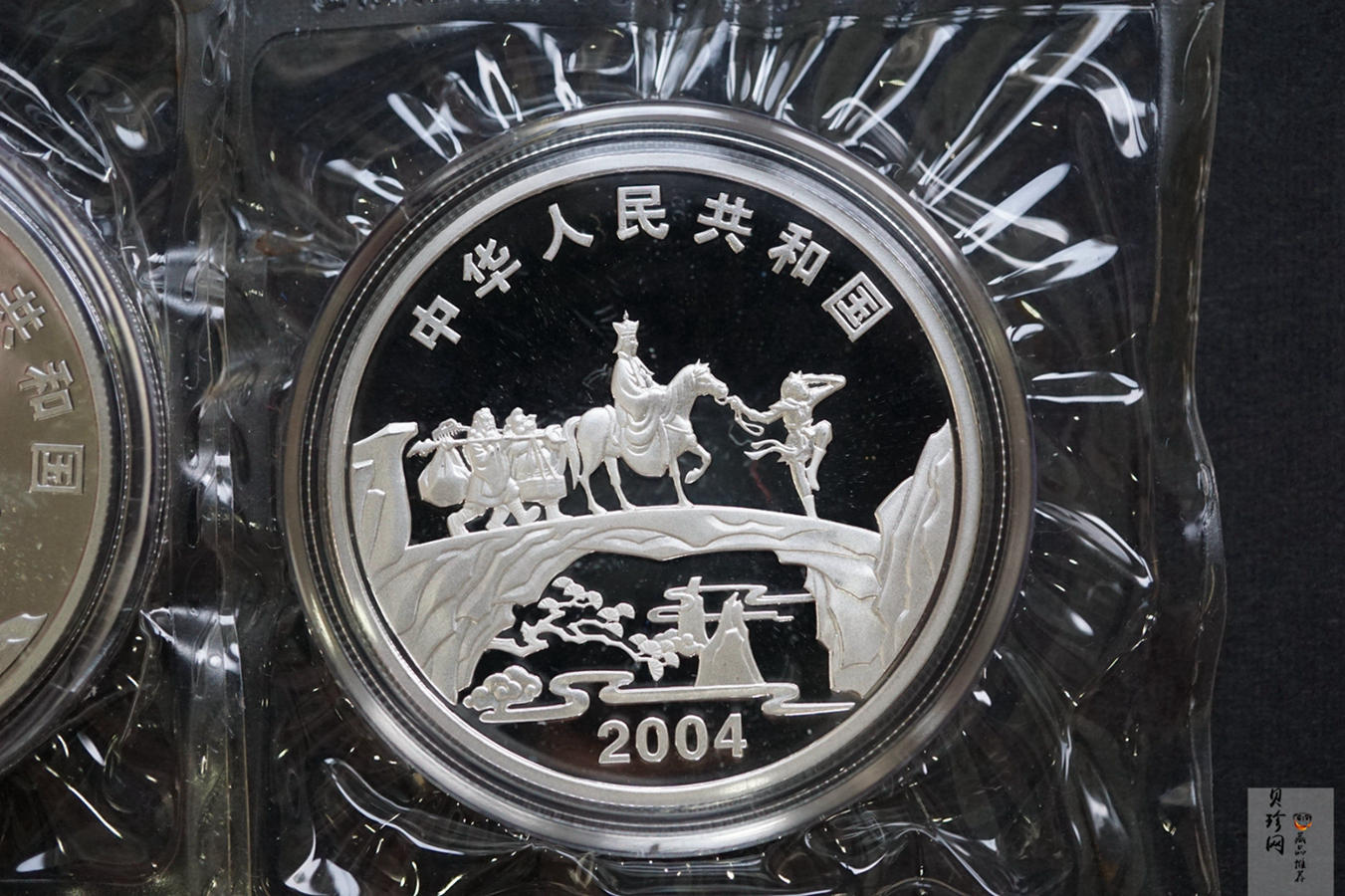 【049080】2004年中国古典文学名著西游记2组1盎司彩银币两枚一套