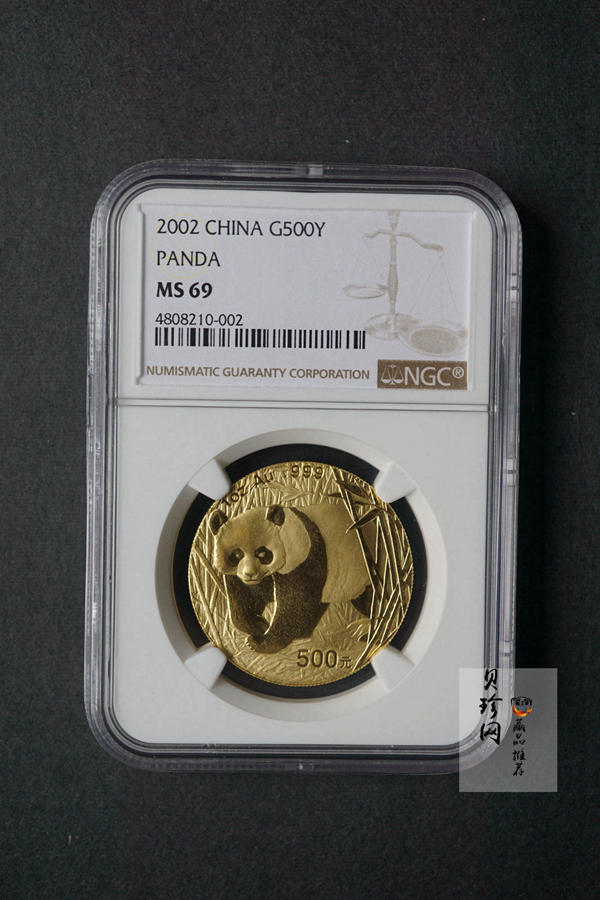 【020101】2002年熊猫1盎司普制金币