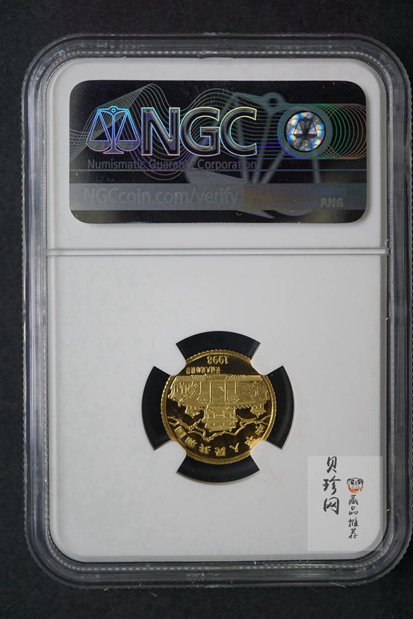 【980206】1998中国戊寅（虎）年金纪念币-老虎1/10盎司彩色精制金币