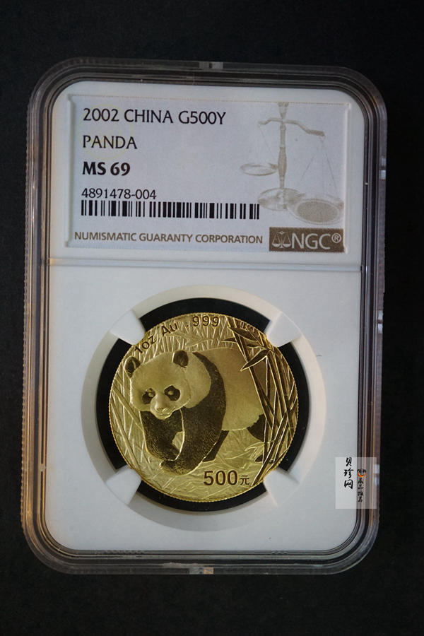 【020101】2002年熊猫1盎司普制金币