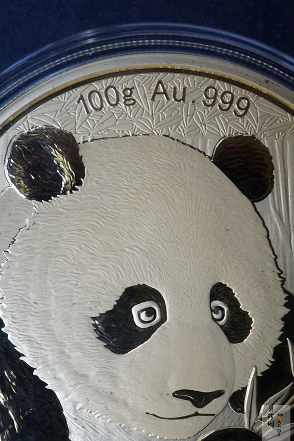 【180107】2018年熊猫100克精制金币