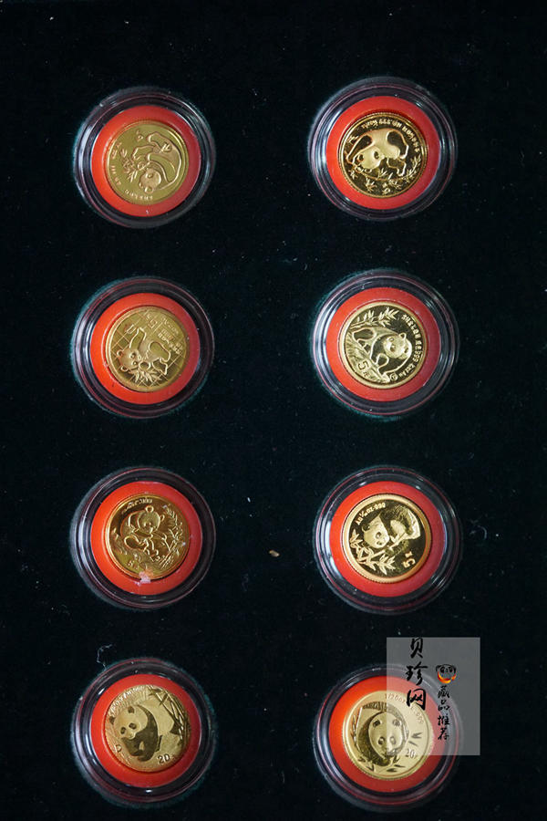 【059280】1983-2005年熊猫1/20盎司金币大全套