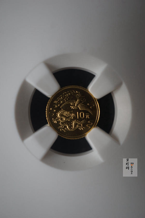 【900803】1990版龙凤金银纪念币1克精制金币