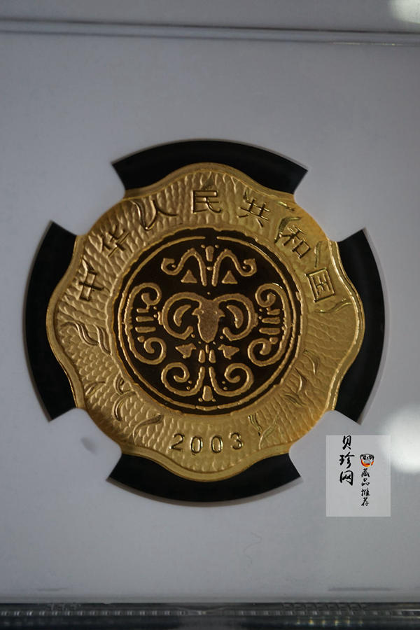 【030203】2003中国癸未（羊）年金纪念币-母子羊1/2盎司梅花精制金币
