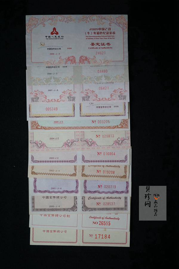 【099200】1998年-2009年生肖1/10盎司彩金币大全套