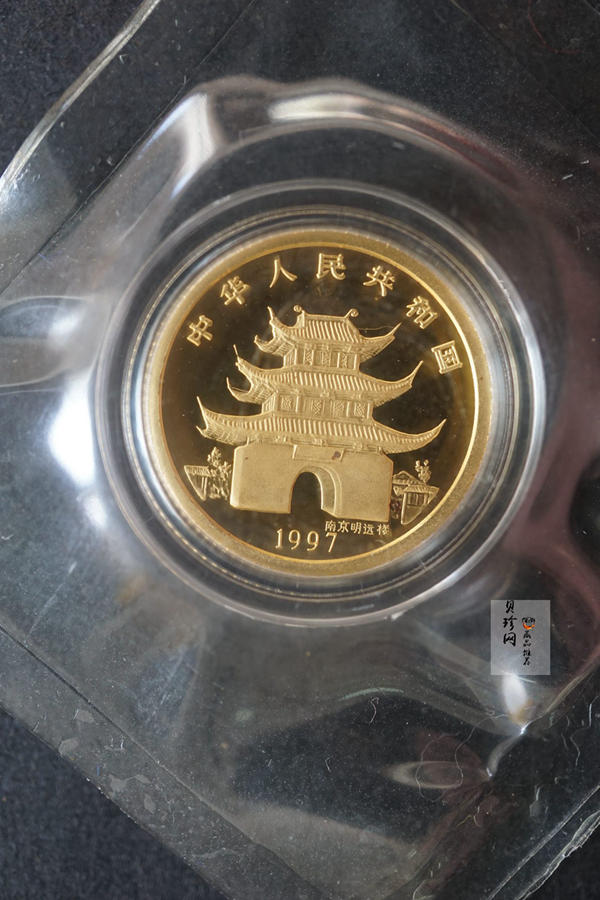 【970206】1997中国丁丑（牛）年金币-小牛图1/10盎司精制金币