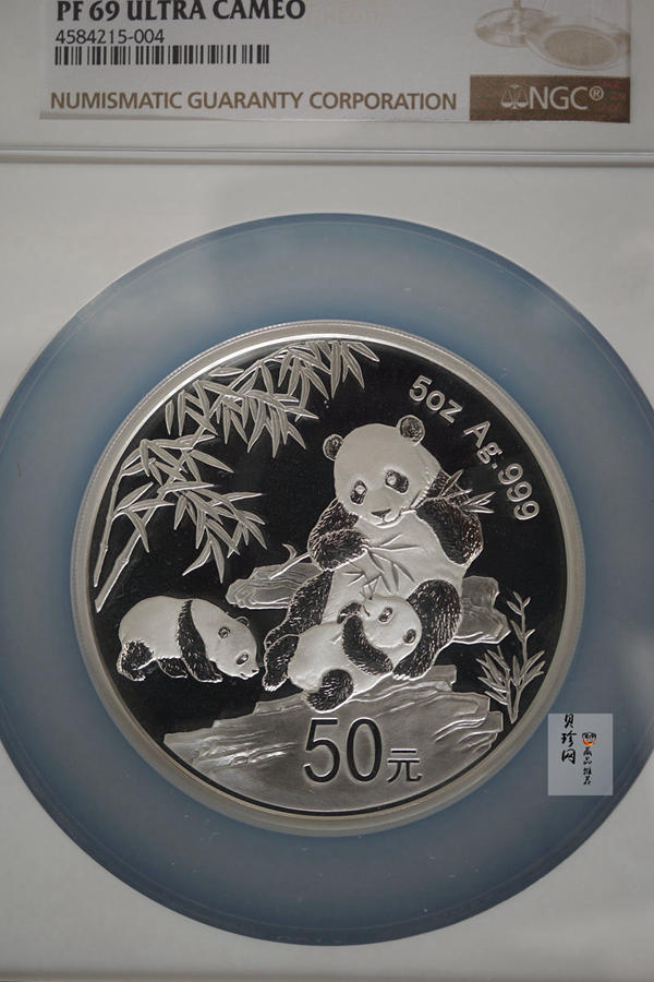 【120000】2012年中国熊猫金币发行三十周年5盎司纪念银币