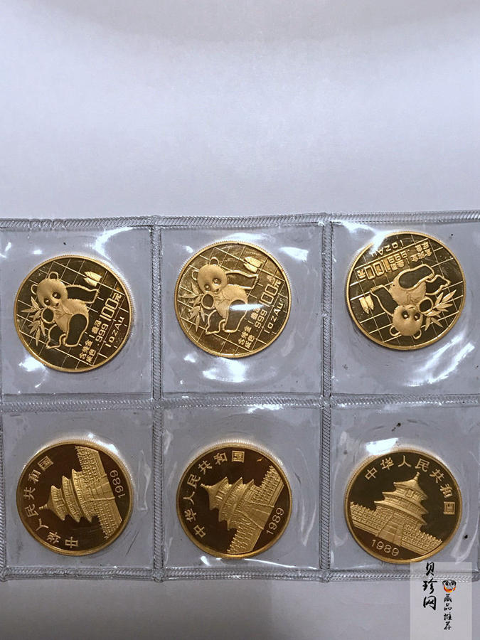 【899210】1989年熊猫1盎司金币10枚一套