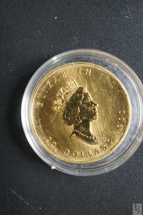 【009220】2000年加拿大枫叶普制金币15.6g