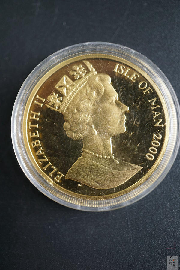 【009250】2000年曼岛猫普制金币15.7g