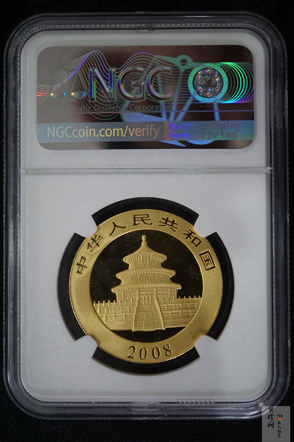 【080101】2008年熊猫1盎司普制金币