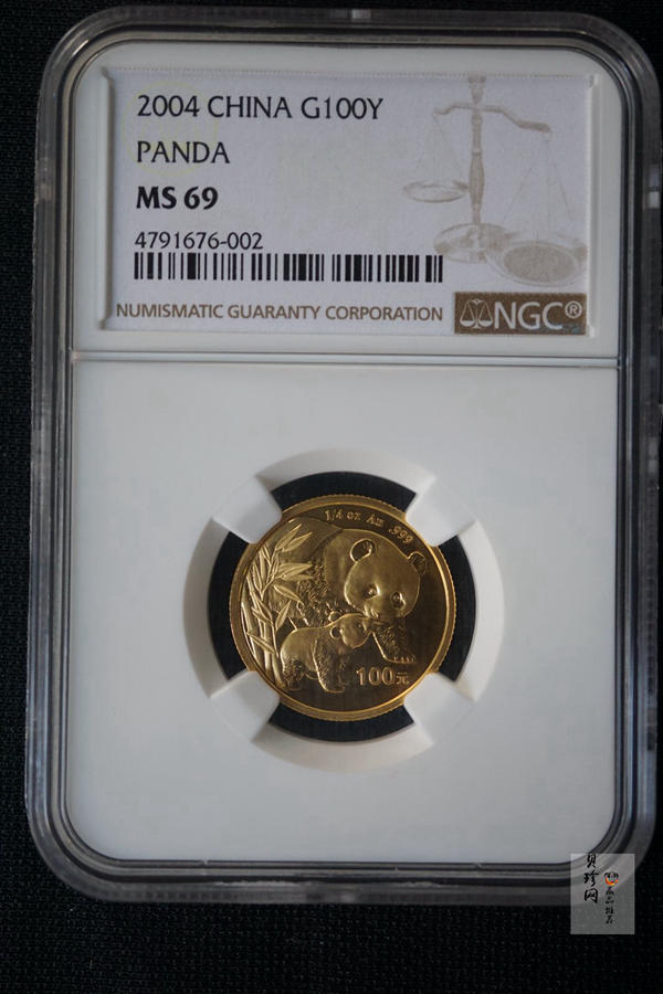 【049110】2004年熊猫普制金币5枚一套