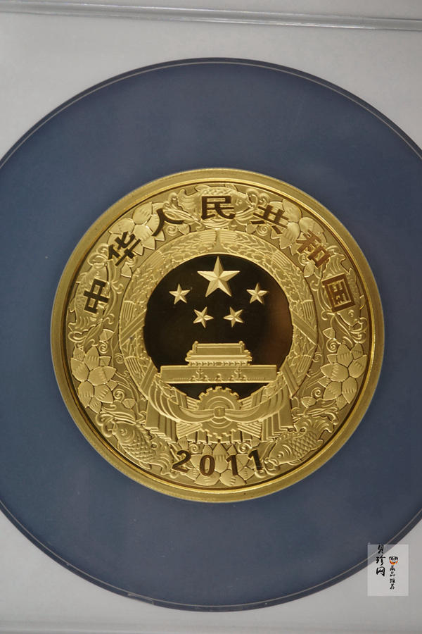 【101211】2011年辛卯兔年生肖5盎司精制彩金币