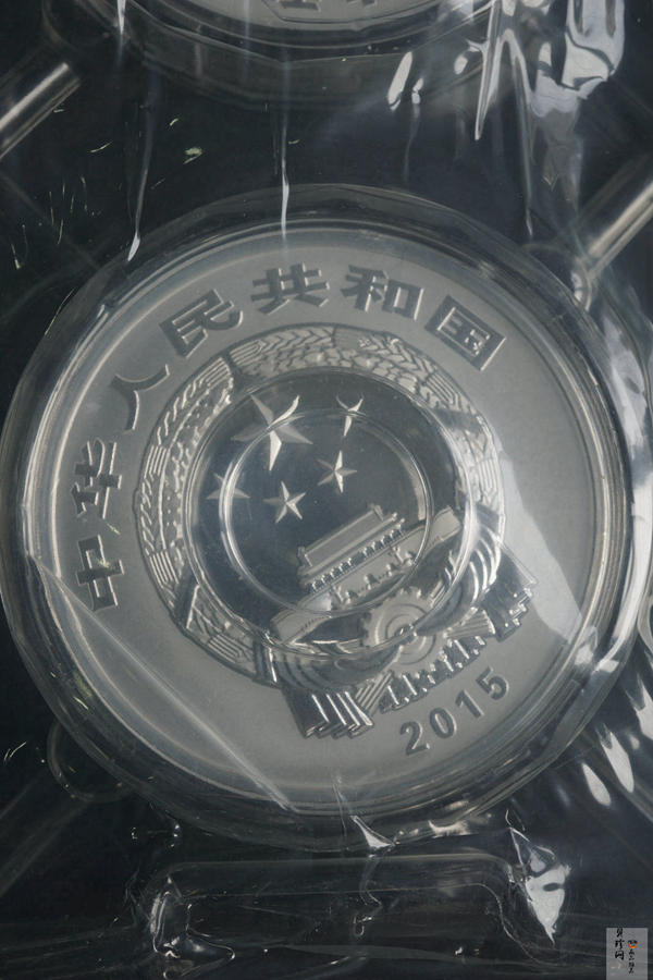【159380】2015年中国佛教圣地（九华山）1公斤精制银币2枚一套