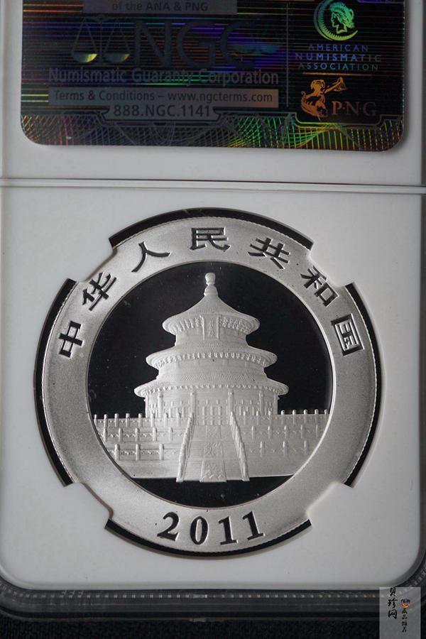 【101408】2011年熊猫1盎司普制银币