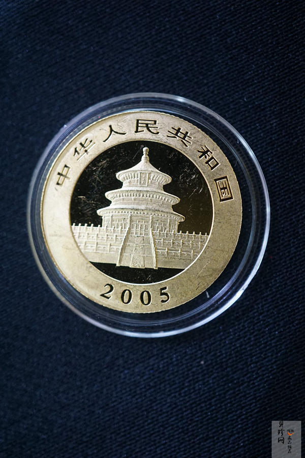 【059040】2005年熊猫普制金币5枚一套