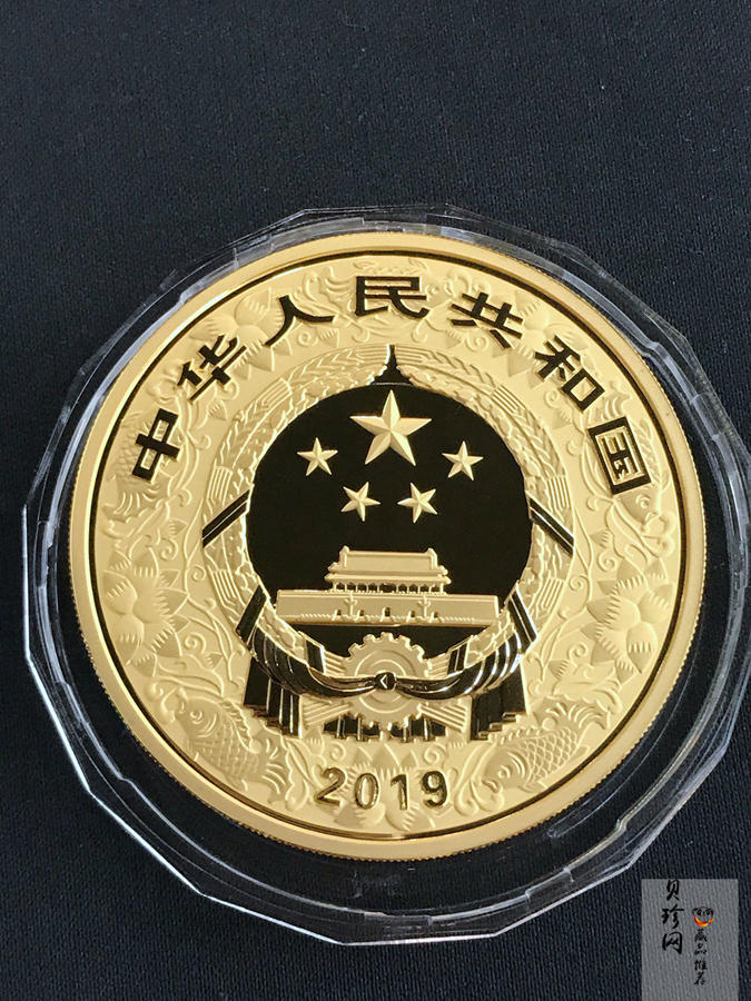 【190020】2019中国己亥（猪）年金银纪念币150克圆形彩色金币