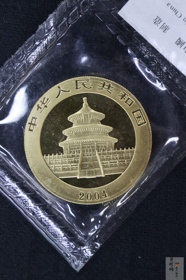 【040101】2004版熊猫金纪念币-母子熊猫1盎司普制金币