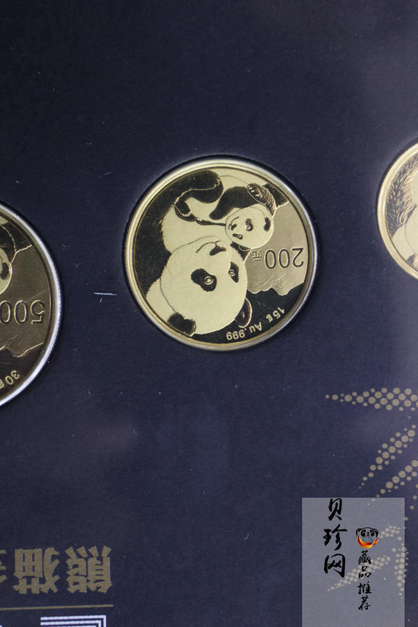 【189330】2019年熊猫金币黑卡包装5枚一套