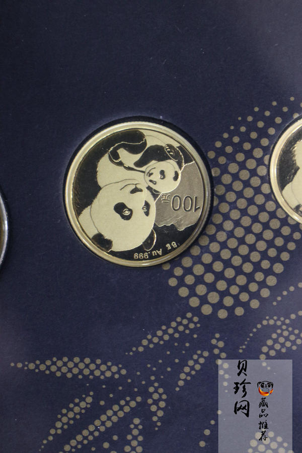 【189330】2019年熊猫金币黑卡包装5枚一套