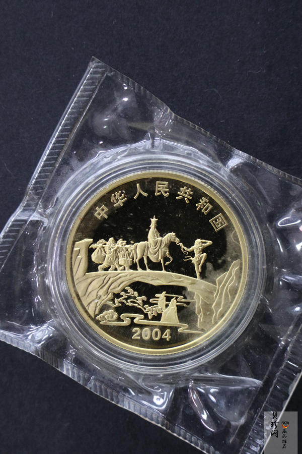 【040502】2004年中国古典文学名著——《西游记》彩色金纪念币(第2组)1/2盎司彩色精制金币