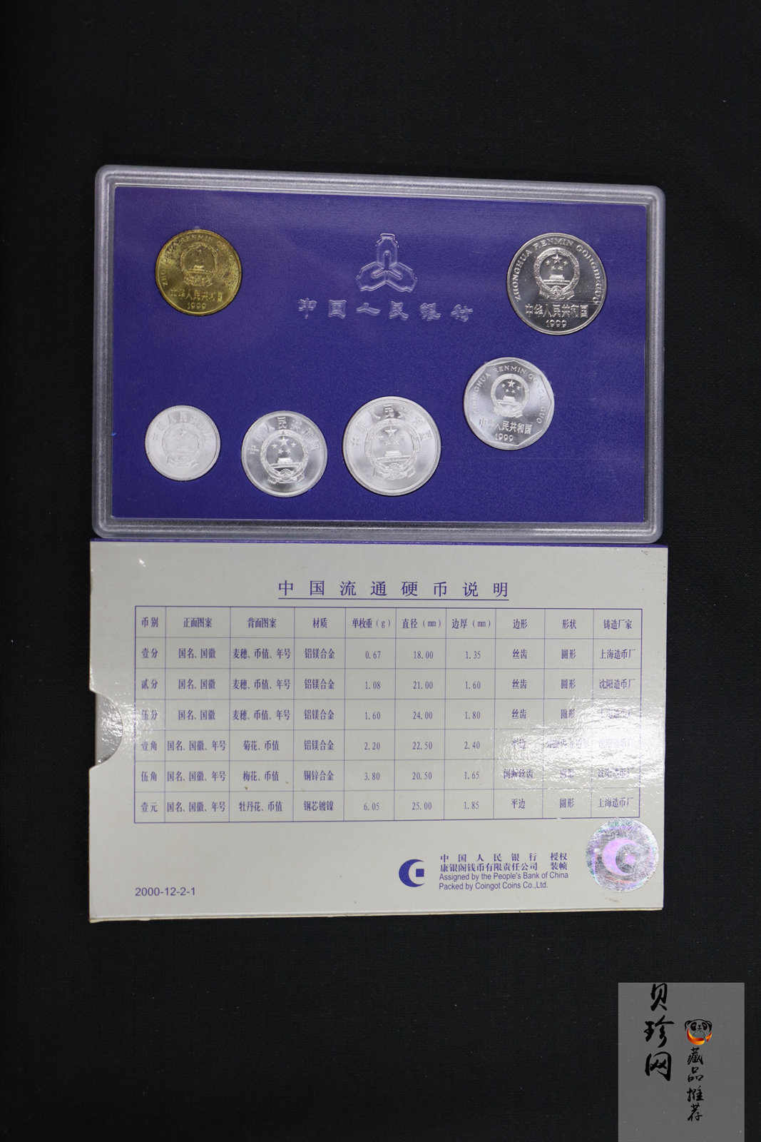 【009480】1997-98-99-2000中国硬币套装