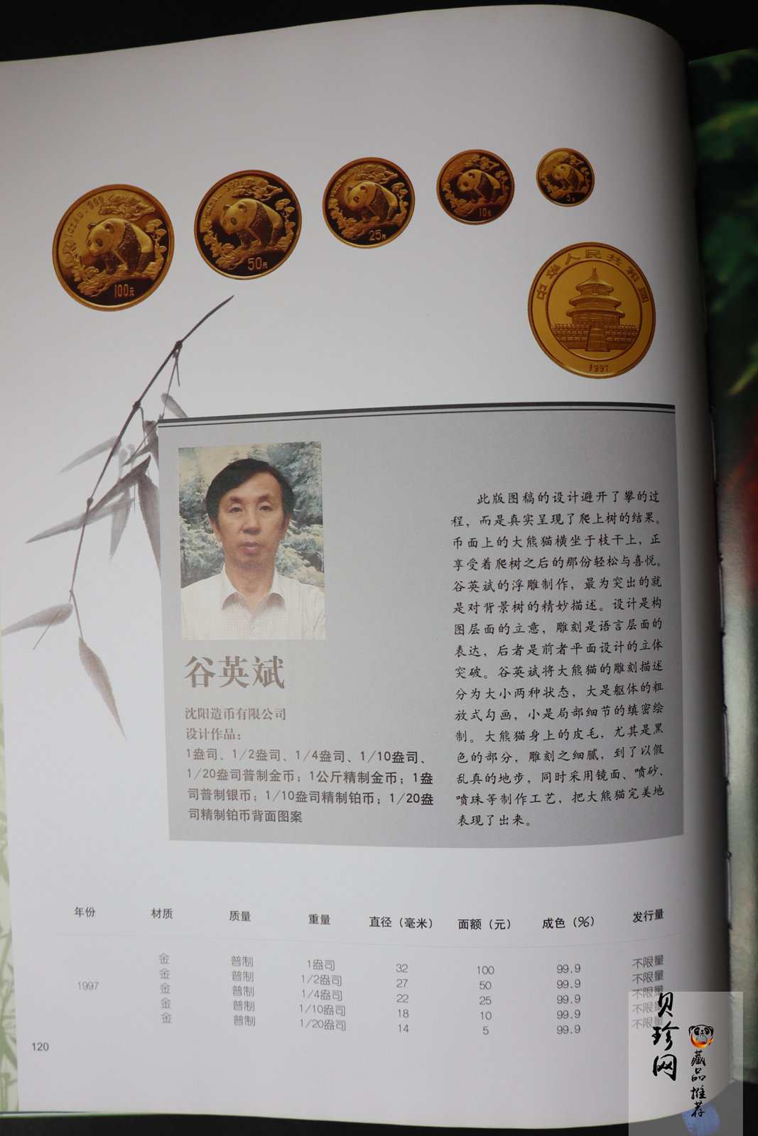【089460】中国熊猫金币35周年图册