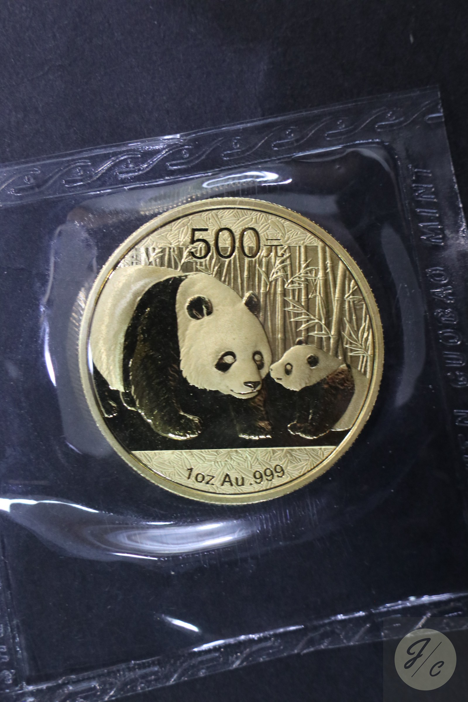 【119220】2011年熊猫金币套金猫