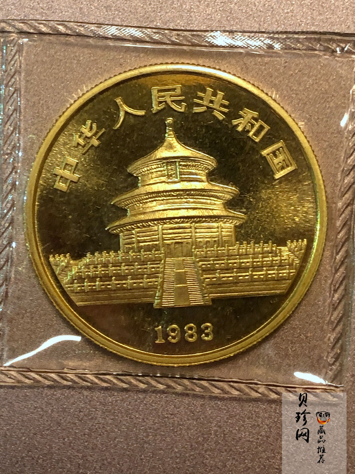 【839030】1983年熊猫普制金币五枚一套
