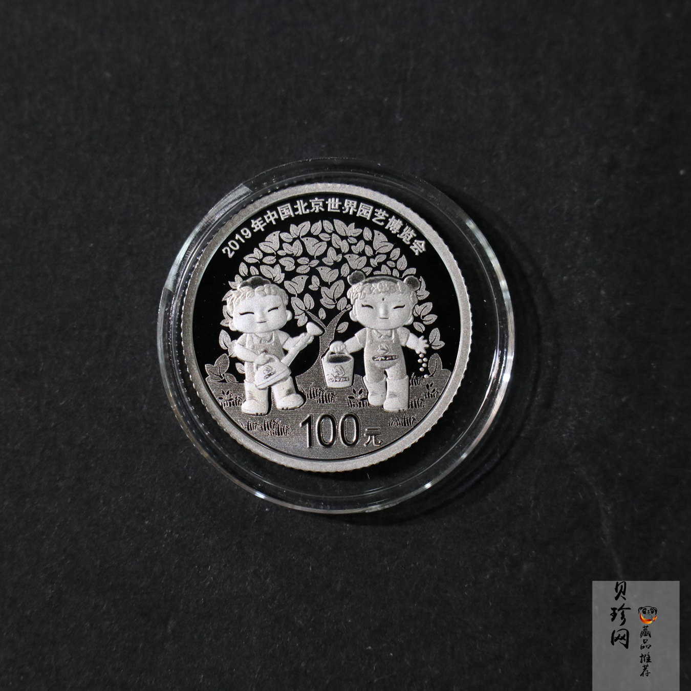 【190503】2019年中国北京世界园艺博览会贵金属纪念币3克圆形铂币