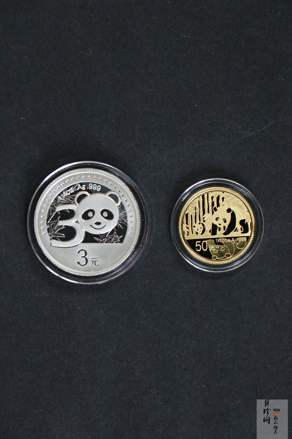 【129130】2012年中国熊猫金币发行30周年纪念精制金银币两枚一套