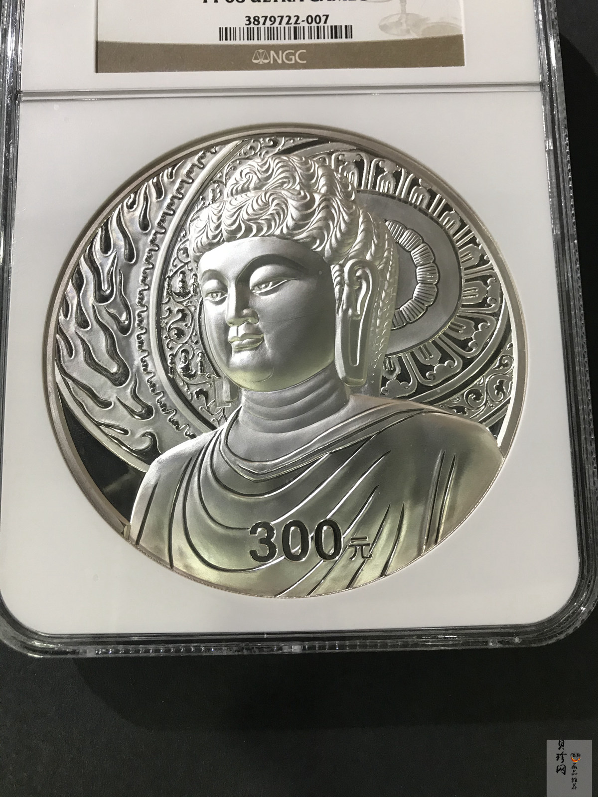 【020503】2002年中国石窟艺术（龙门）金银纪念币-大卢舍那佛像图1公斤精制银币
