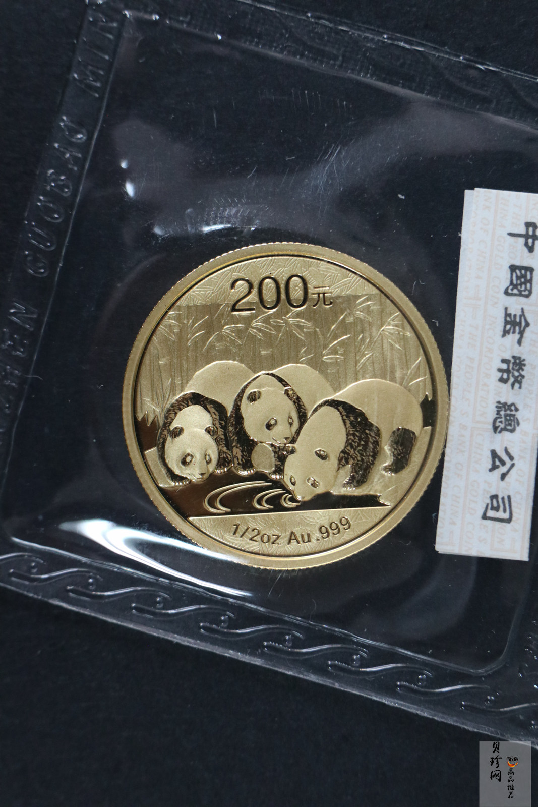 【130104】2013年熊猫1/2盎司普制金币