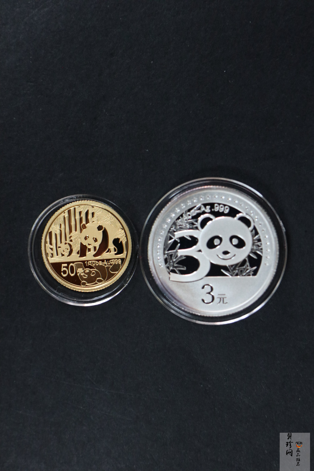 【129130】2012年中国熊猫金币发行30周年纪念精制金银币两枚一套