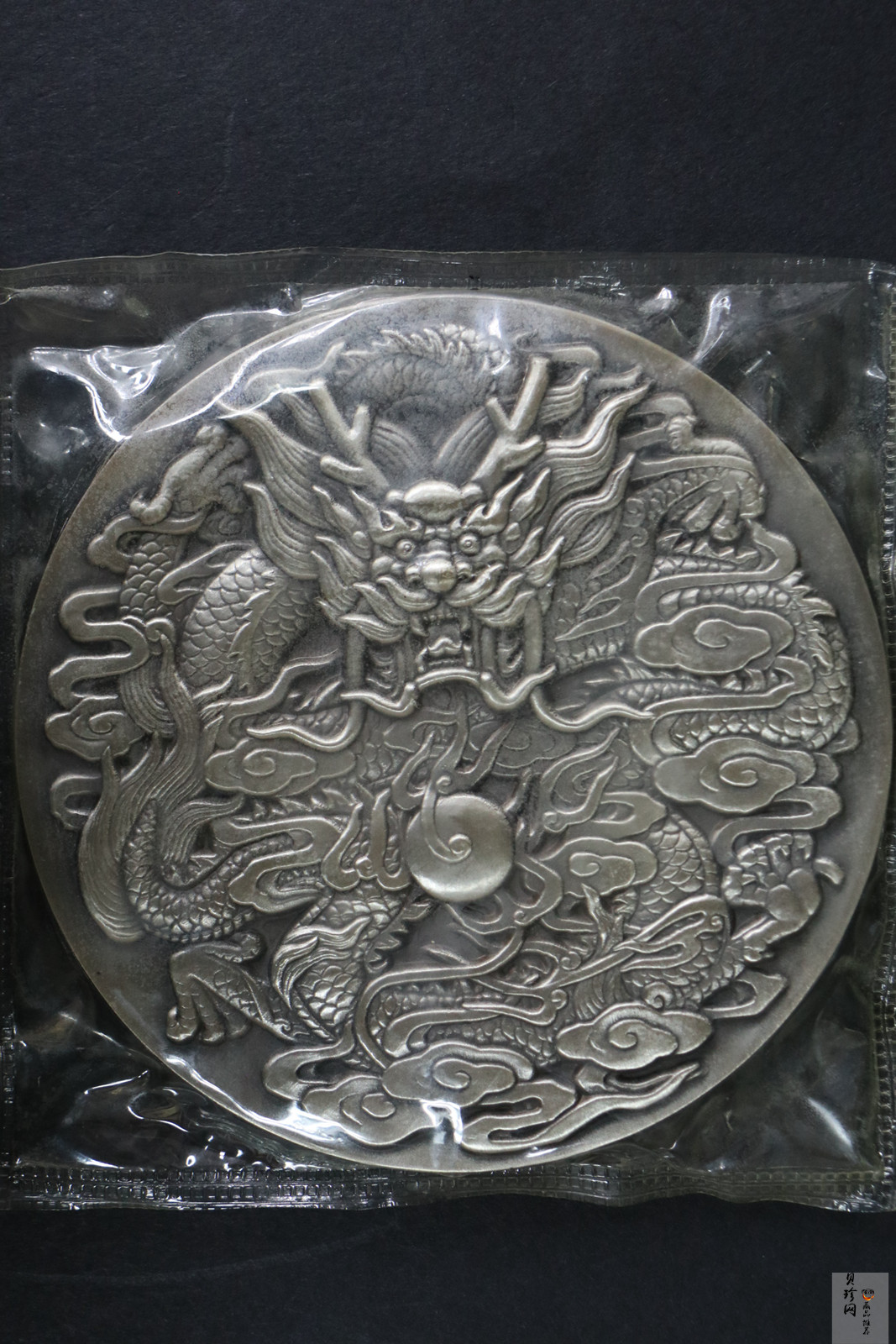 【009570】九龙银宝古银色1000g银章