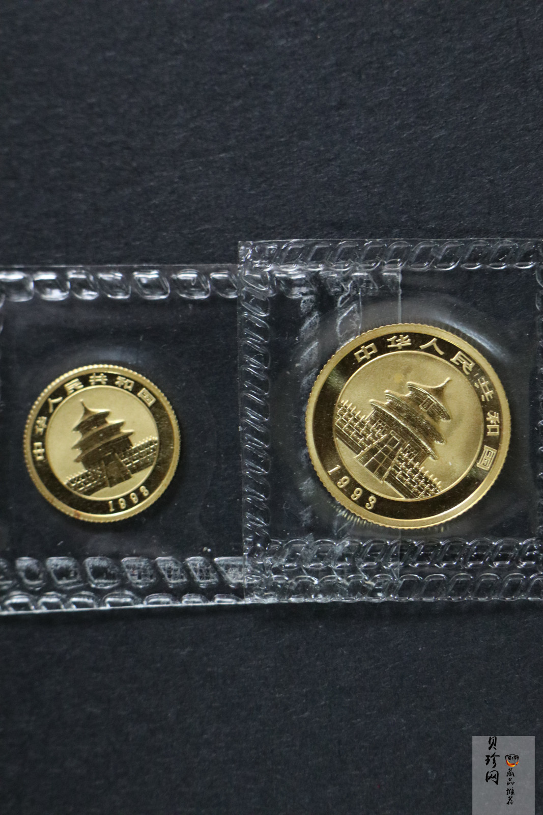 【939010】1993年熊猫普制金币五枚一套