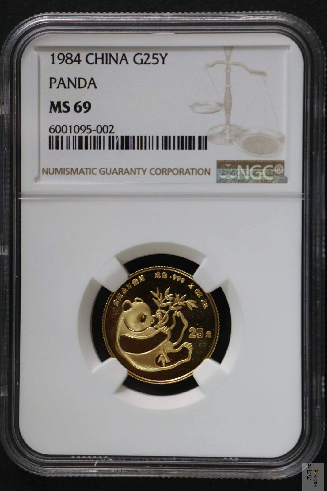 【840103】1984年熊猫1/4盎司普制金币