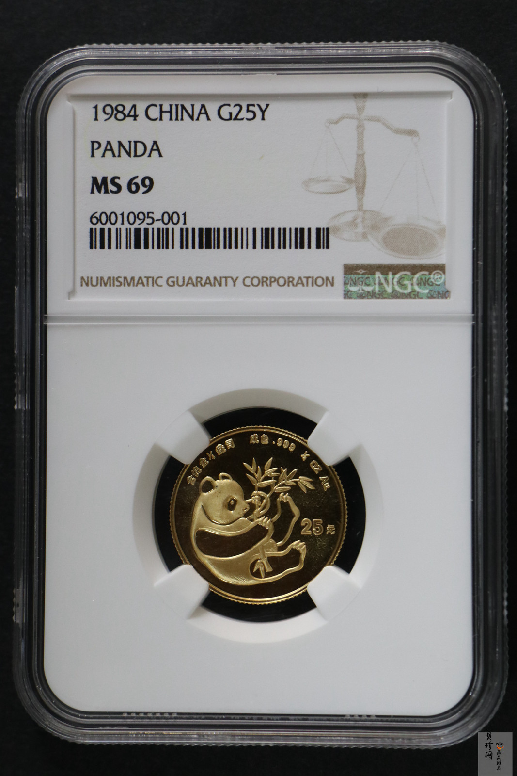 【840103】1984年熊猫1/4盎司普制金币