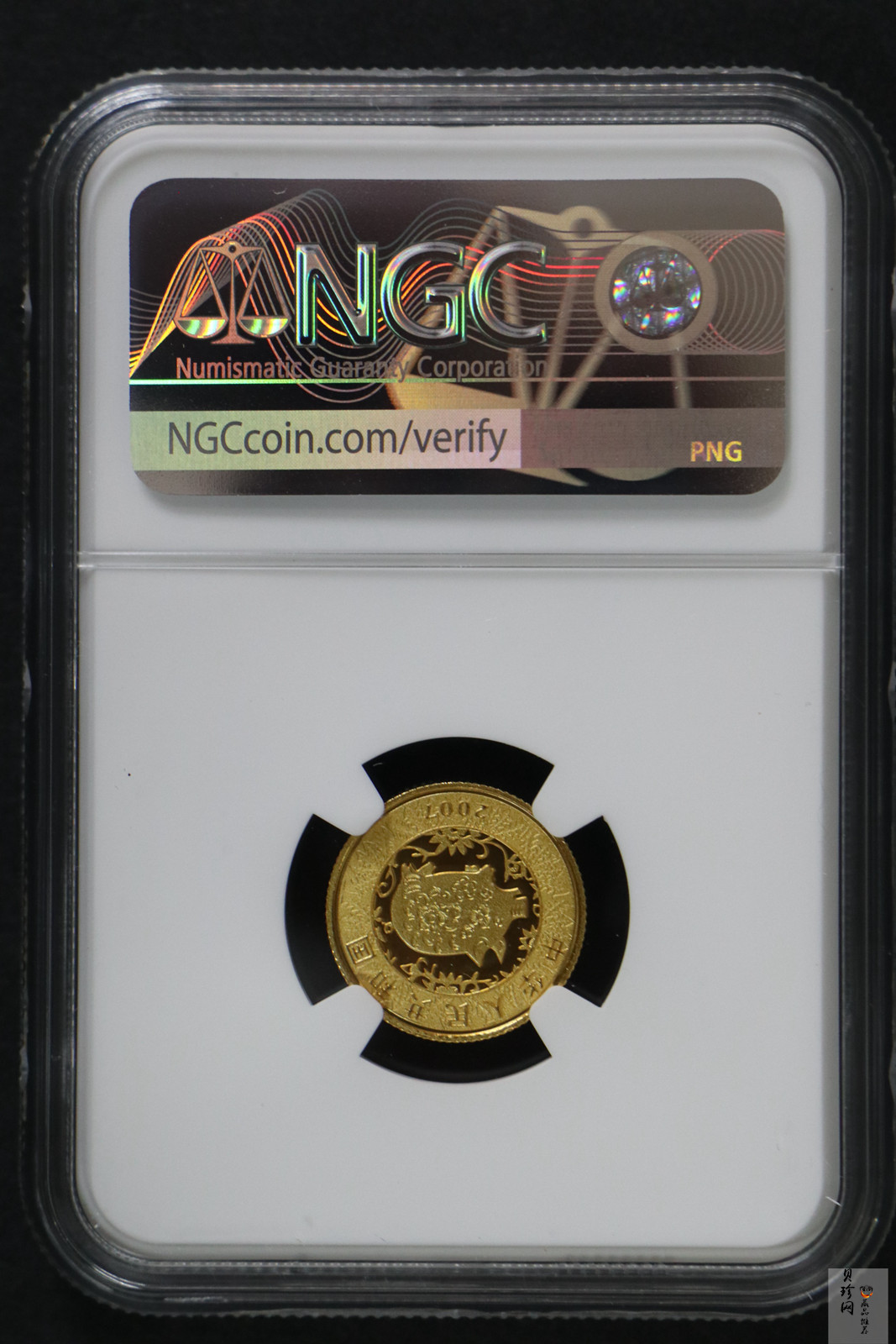 【079020】2007猪年彩色生肖金银币2枚一套