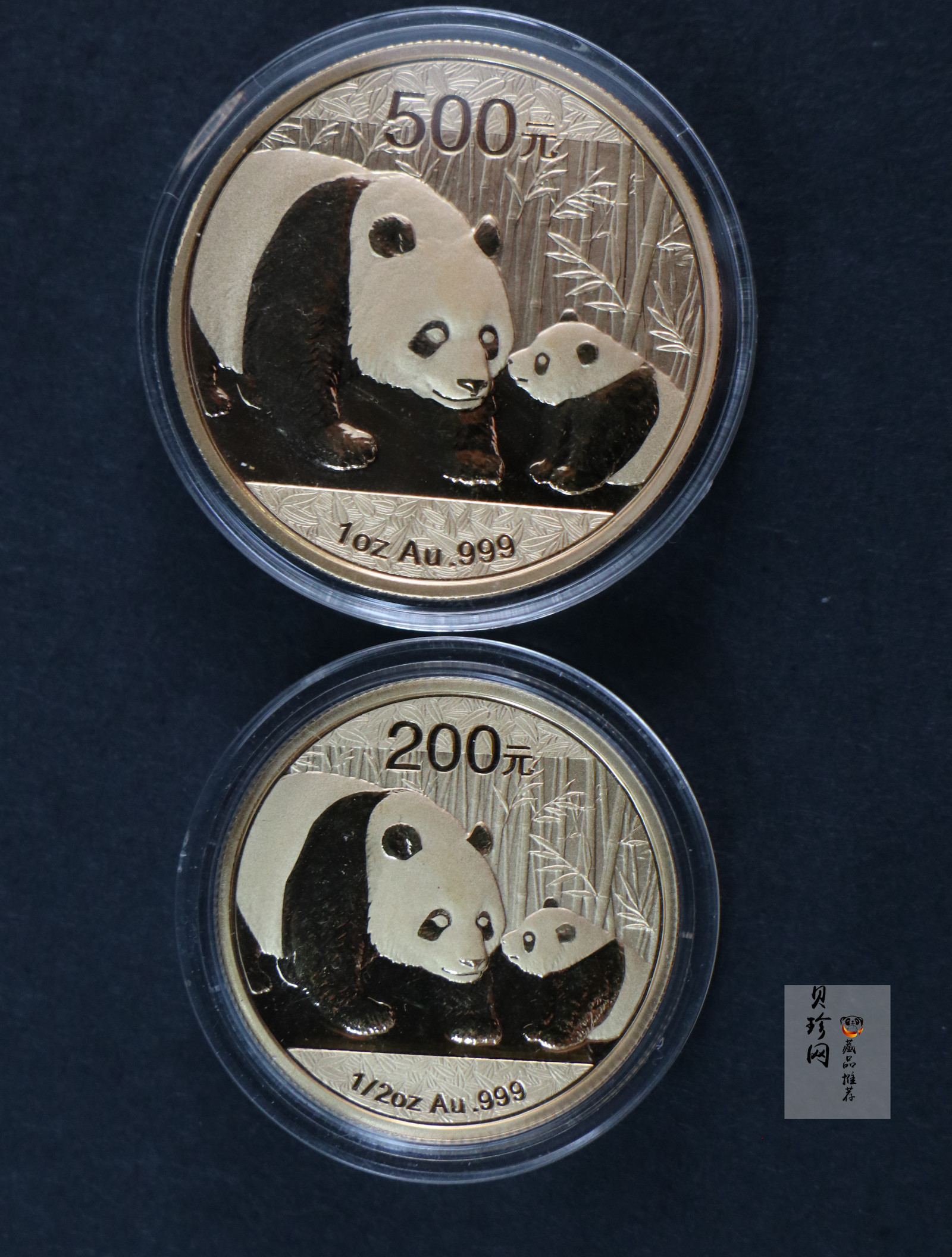 【119250】2011年熊猫普制金币五枚一套