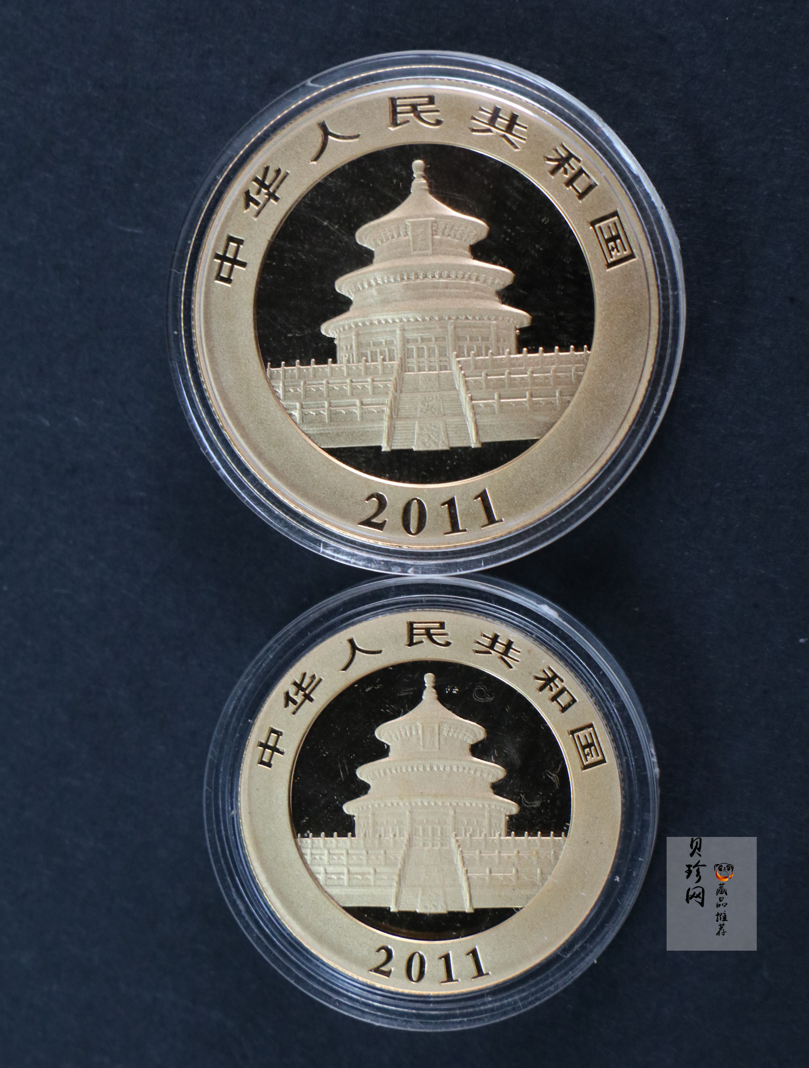 【119250】2011年熊猫普制金币五枚一套