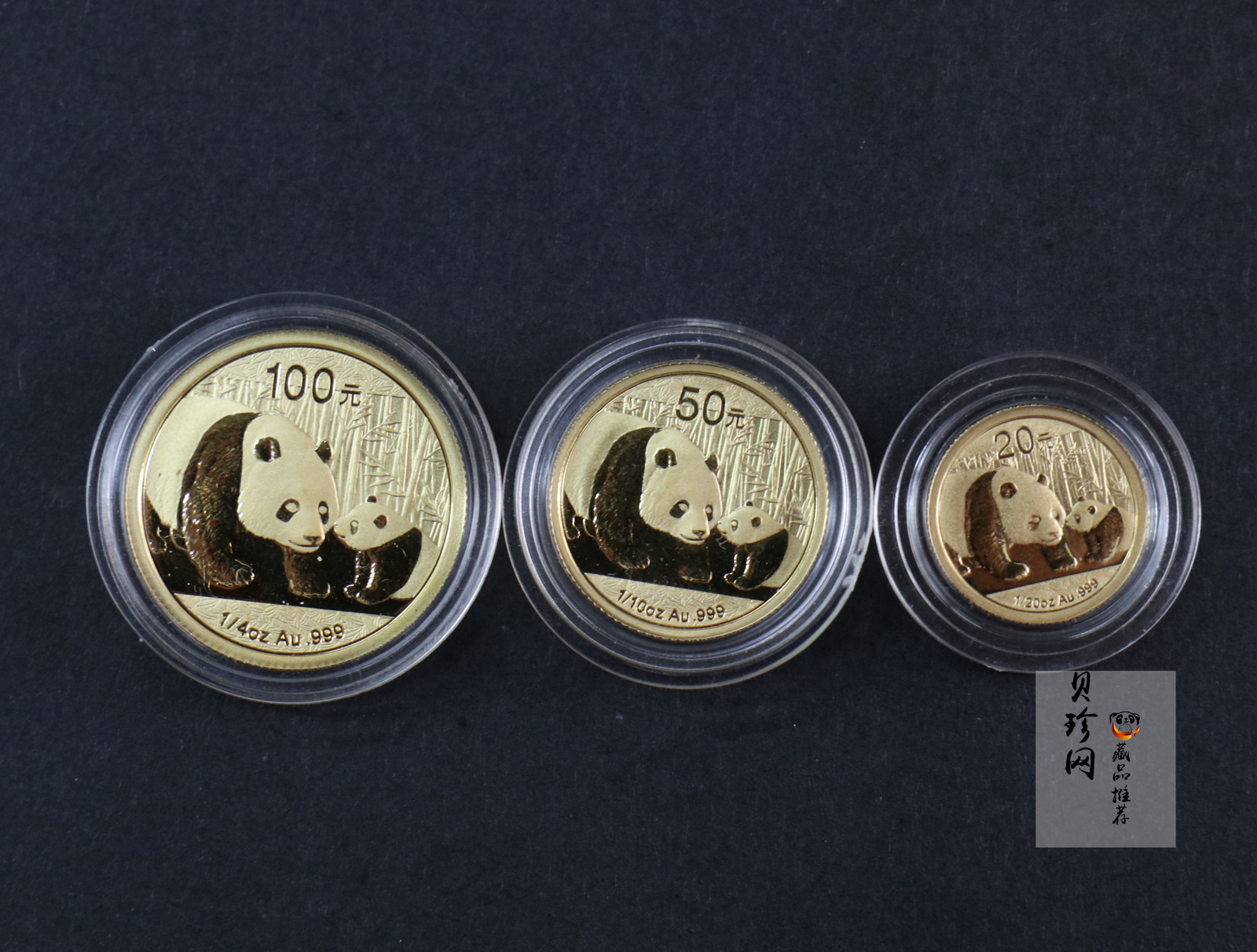 【119250】2011年熊猫普制金币五枚一套