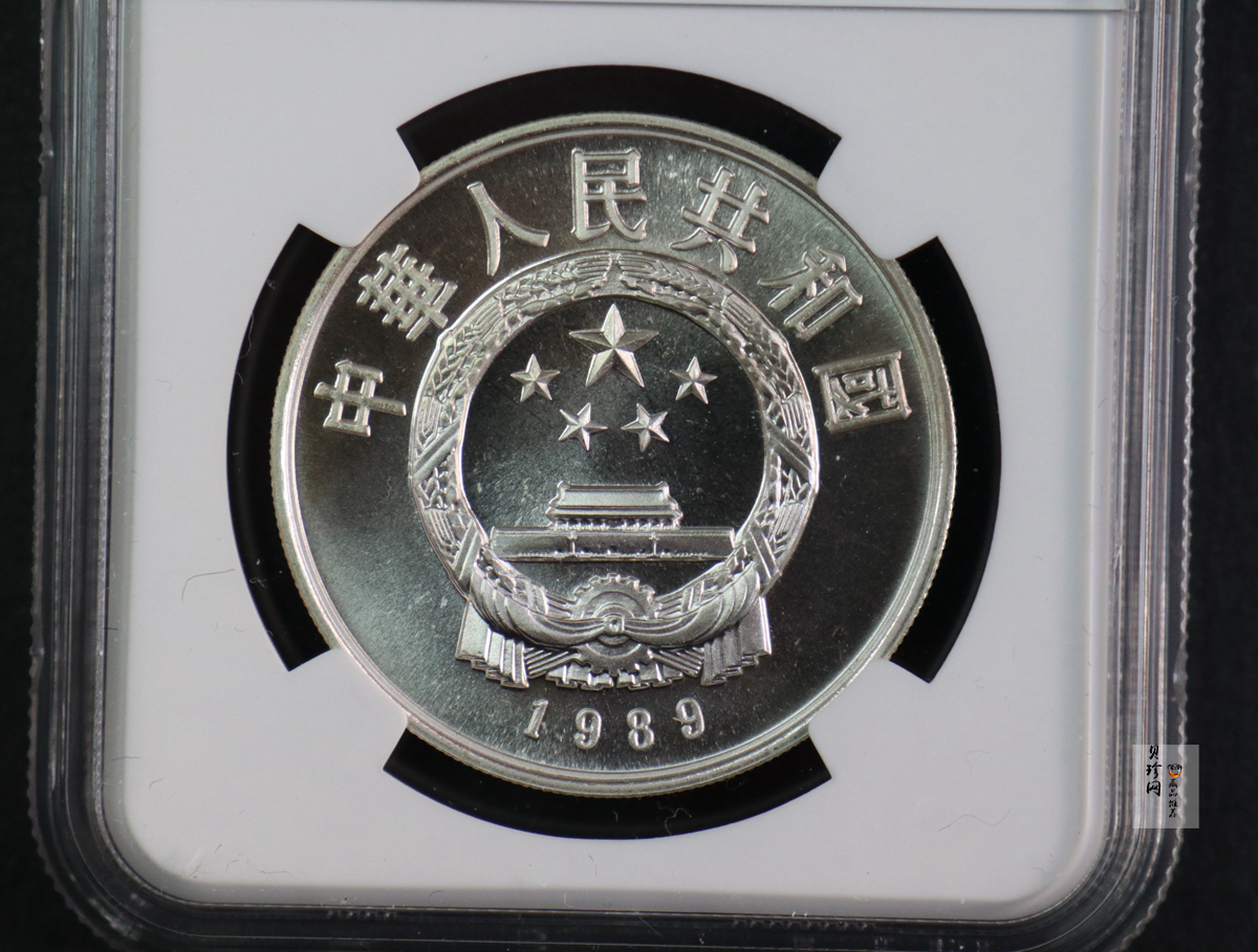 【890803】1989年国际拯救儿童基金会70周年-熊猫男童22克普制银币