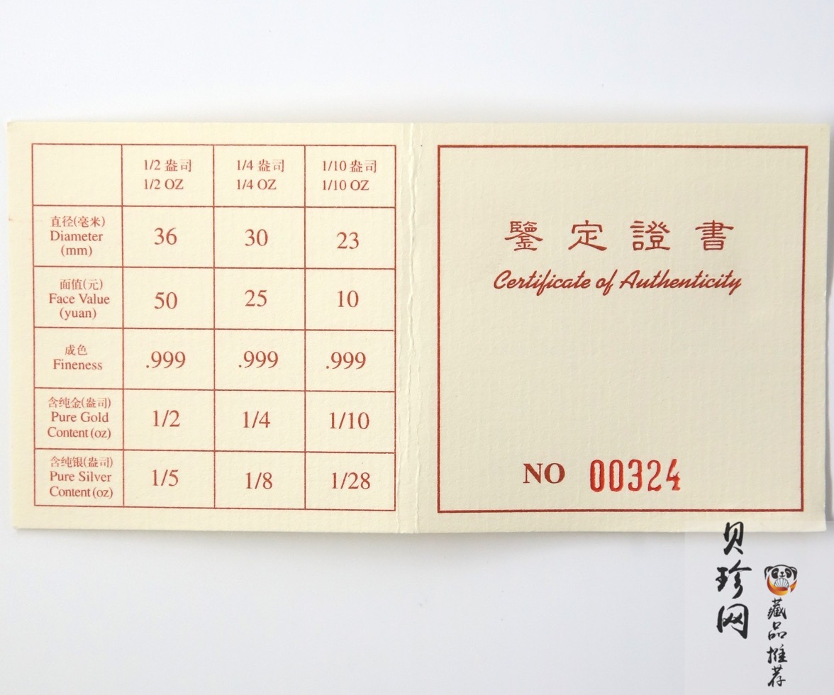 【979570】1997年熊猫双金属套装纪念币