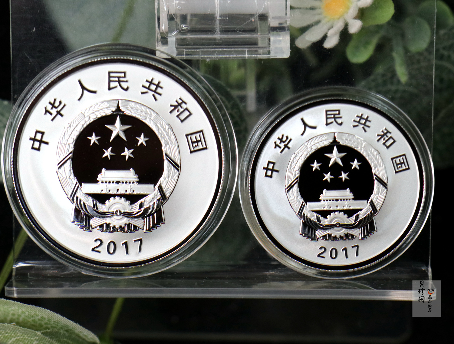 【179100】2017年金砖国家领导人厦门会晤-精制银币2枚一套