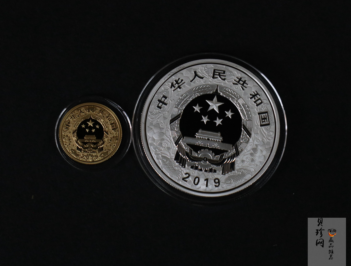 【199040】2019中国己亥（猪）年生肖精制金银币2枚一套