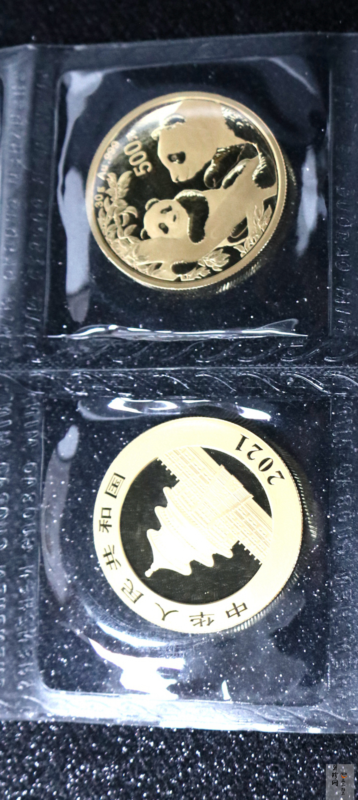 【210101】2021年熊猫30克普制金币