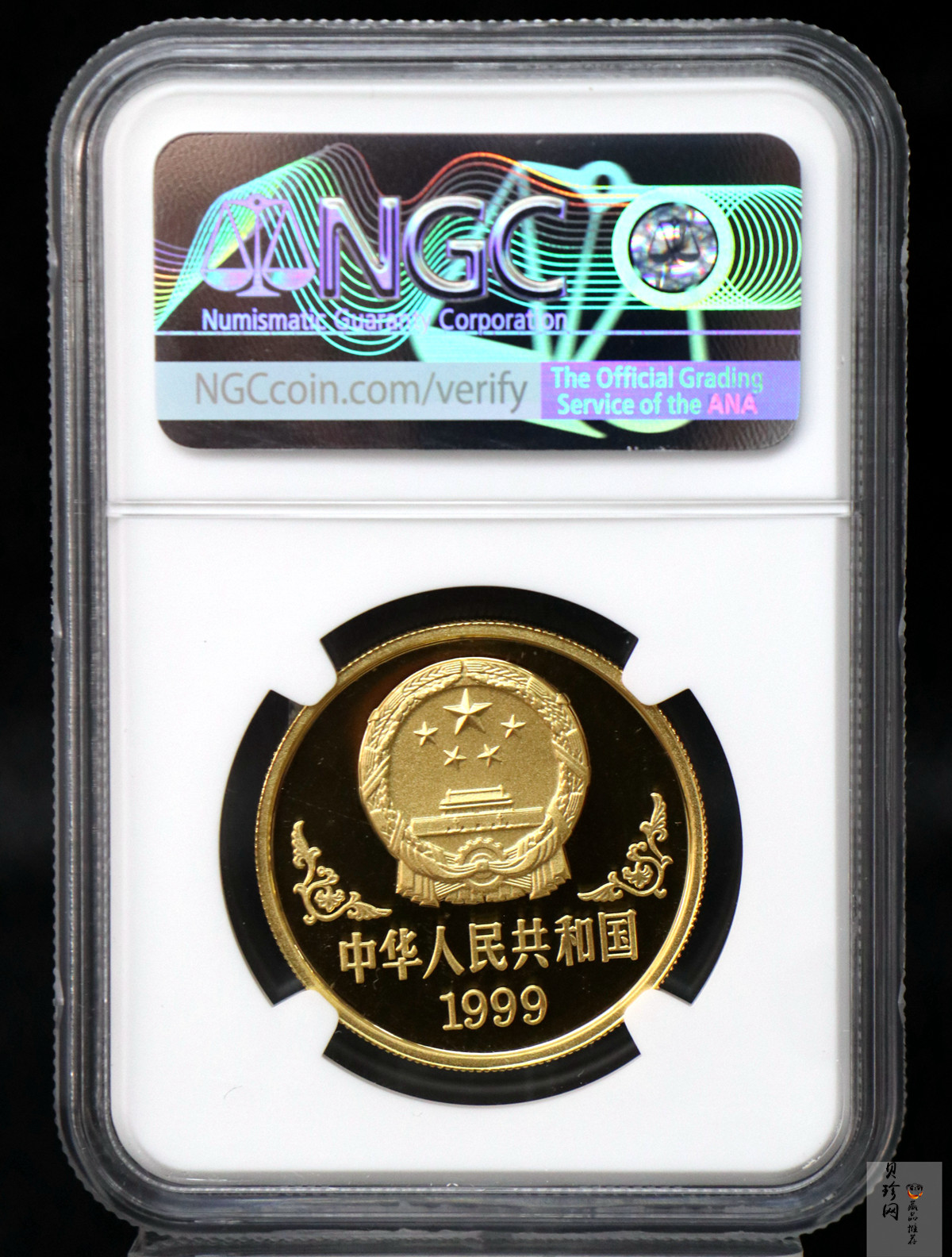 【990204】1999中国己卯（兔）年金银铂纪念币-奔兔1盎司精制金币
